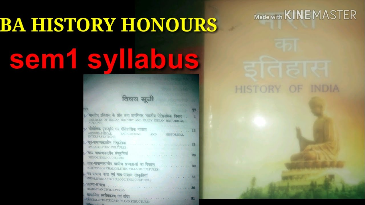 BA history semester 1syllabus 