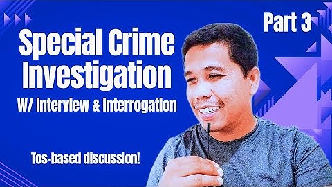 Special Crime Investigation with Simulation of Interview and Interrogation | Part 3