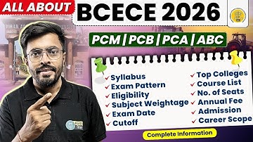 All About BCECE 2026 : Syllabus, Pattern, Eligibility, Fee, Cutoff, Exam Date, College, Admission