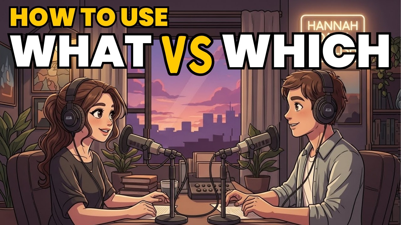 Learn English with Real Conversations Podcast | How to Use WHAT & WHICH in English