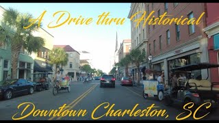Charleston, SC USA Historic City Drive Thru in 4k