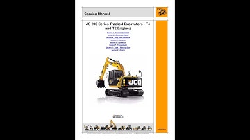 JCB JS115, JS130, JS145, JS160, JS180, JS190, JS200, JS210, JS220, JS235 Excavator Service manual