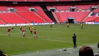 Newport County v Wrexham Blue Square Premier play-off final Wembley 5th May 2013