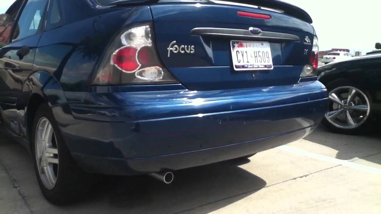 2000 Ford Focus GlassPack Muffler YouTube