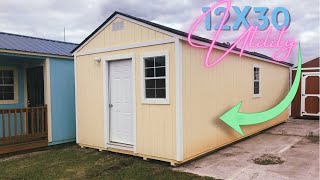 12x30 Utility  (Derksen) Trell Portable Buildings (Commentary Ep 10)