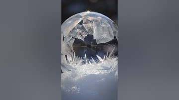 The Magic of Freezing Soap Bubbles: Physics Revealed                     #subscribe #youtube #beats