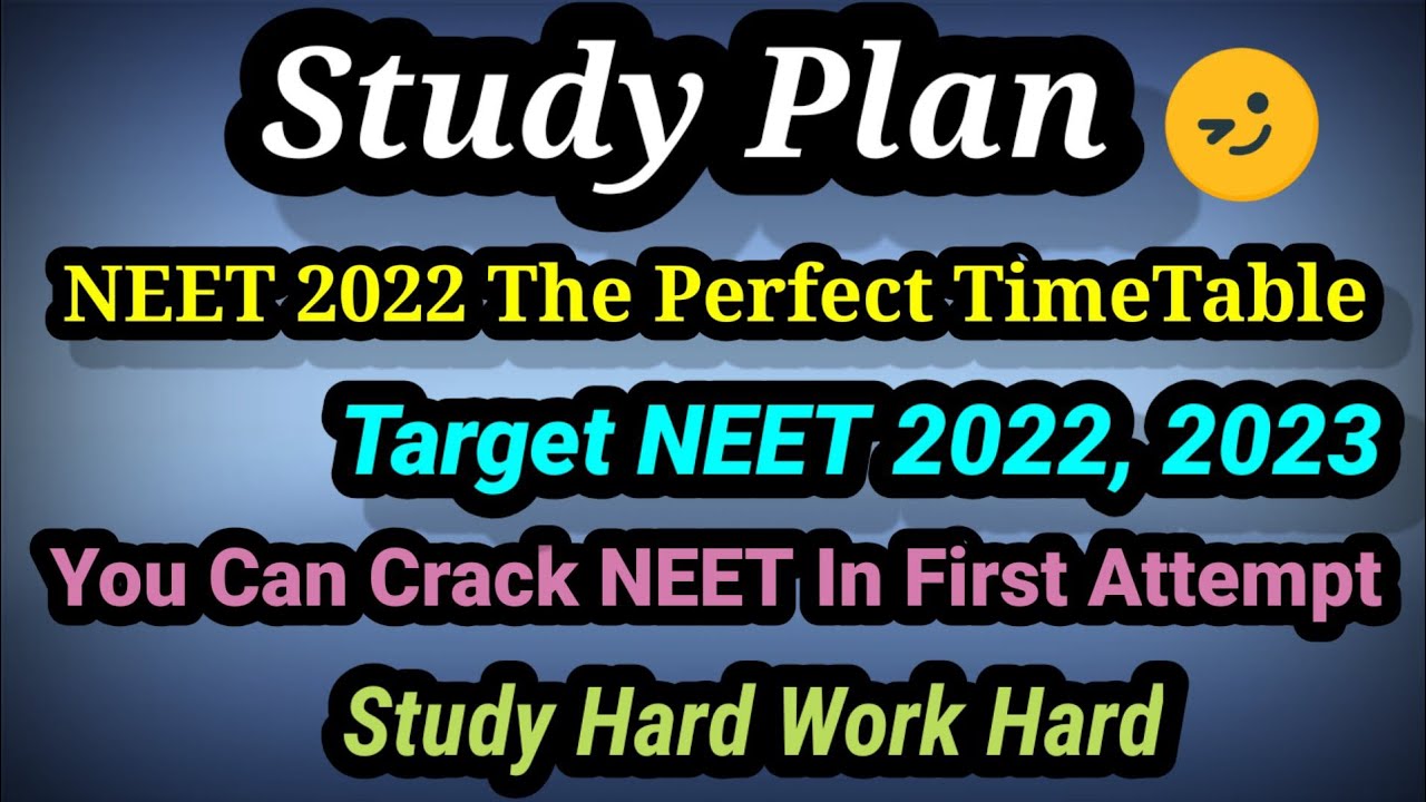 Daily Time Table For NEET 2022 | Neet time table for 2022 | Biology Tutors