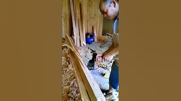 The process of splitting wood - a good tool can improve the efficiency of doing things