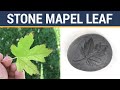 Stone-Carving A Maple Leaf