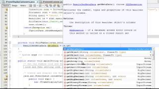 11   Filling JTable from Database