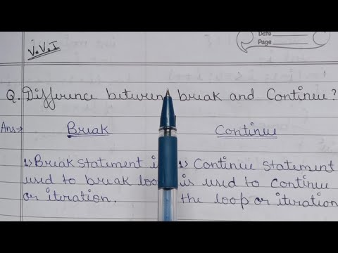 Difference between break and continue statement | Break Vs continue jump statement | IT Education