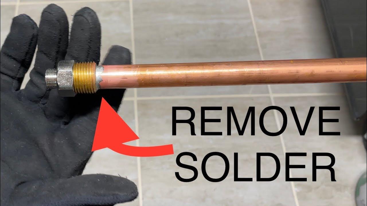 How To Desolder Copper Pipes And Fittings YouTube