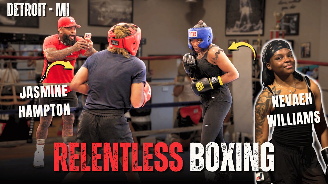 PRESSURE! PRO Boxer Jasmine Hampton Spars 2026 GOLDEN GIRL Nevaeh Williams!