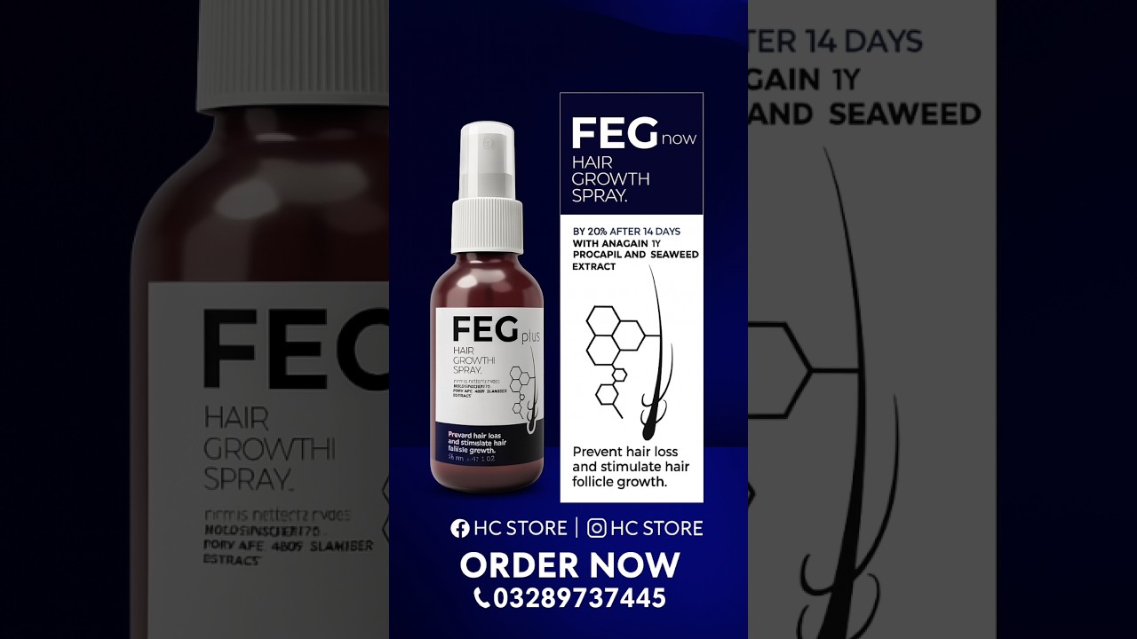 FEG Plus Hair Growth Spray in Pakistan | ( 03289737445 ) | 
