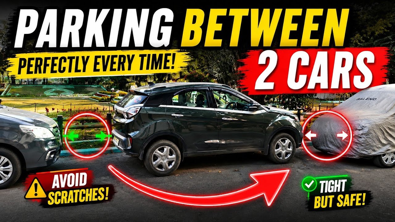 Car parking between two cars | car parking technique - YouTube