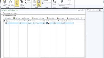 Dynamics AX 2012 Trade - Purchase Orders - Return Order