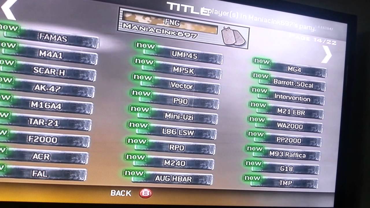 Xbox360 Recovery mw2 lobbies YouTube