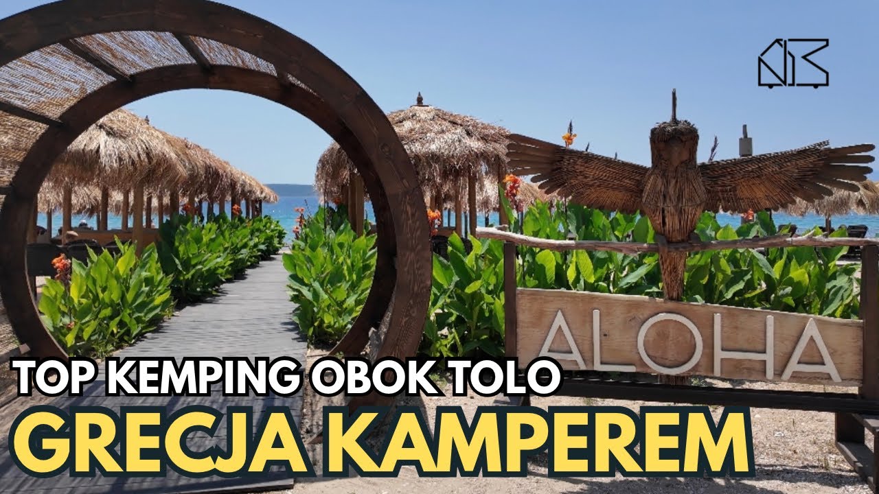 Top kemping w Grecji, Tolo, Peloponez. Argolic Strand Camping. Grecja kamperem. Greece camper