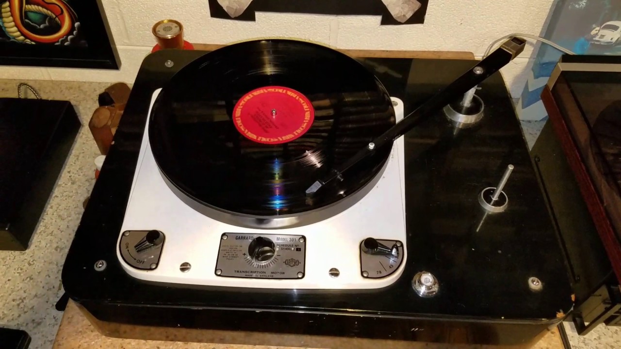 Garrard Model 301 Turntable with Shure Tonearm test