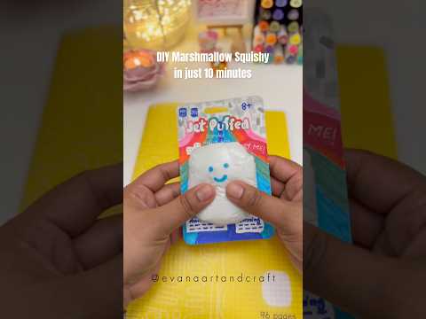 10-Minute DIY Marshmallow Squishy☁️ #diy #squishy #craftideas #diycrafts  #plushies