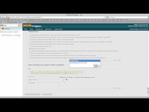 Recompile Apache with WHM and EasyApache