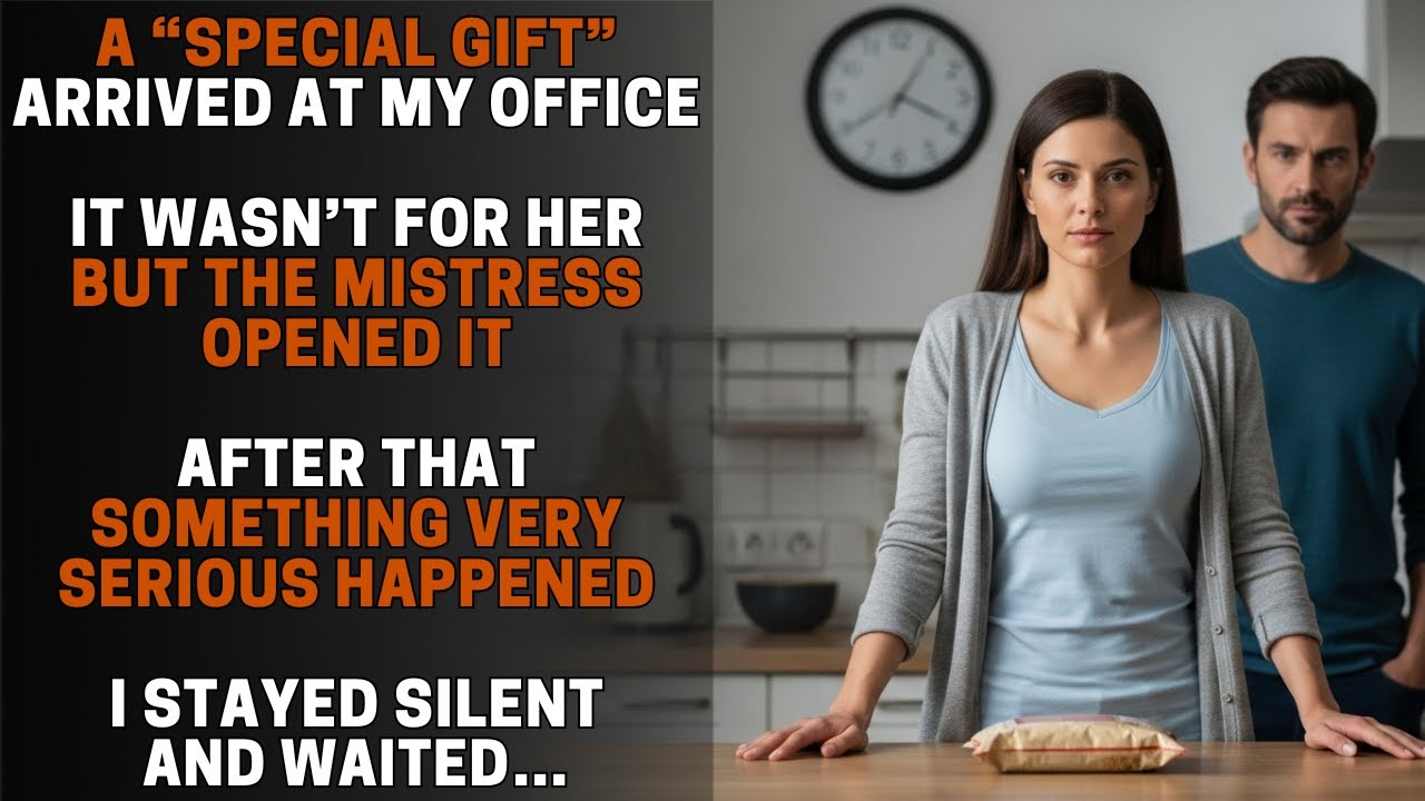 MY HUSBAND SENT ME A “SPECIAL GIFT” THROUGH HIS ASSISTANT — BUT THE MISTRESS OPENED IT BY MISTAKE…