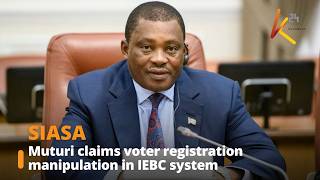 Muturi claims voter registration manipulation in IEBC system