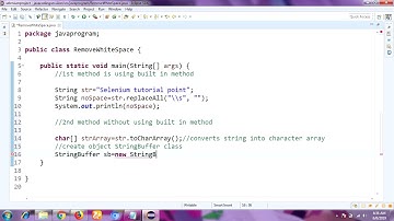 How to Remove White Space from String in Java