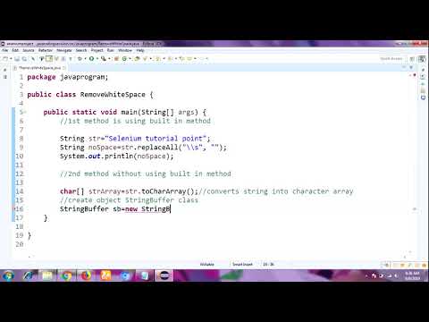 How to Remove White Space from String in Java