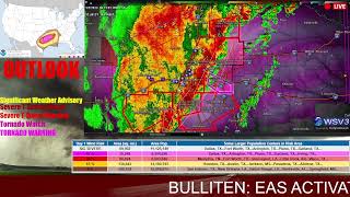 Tornado Warning for Dallas TX 23 WBAP AM EAS