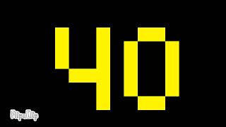 60 second timer in pixel fonts