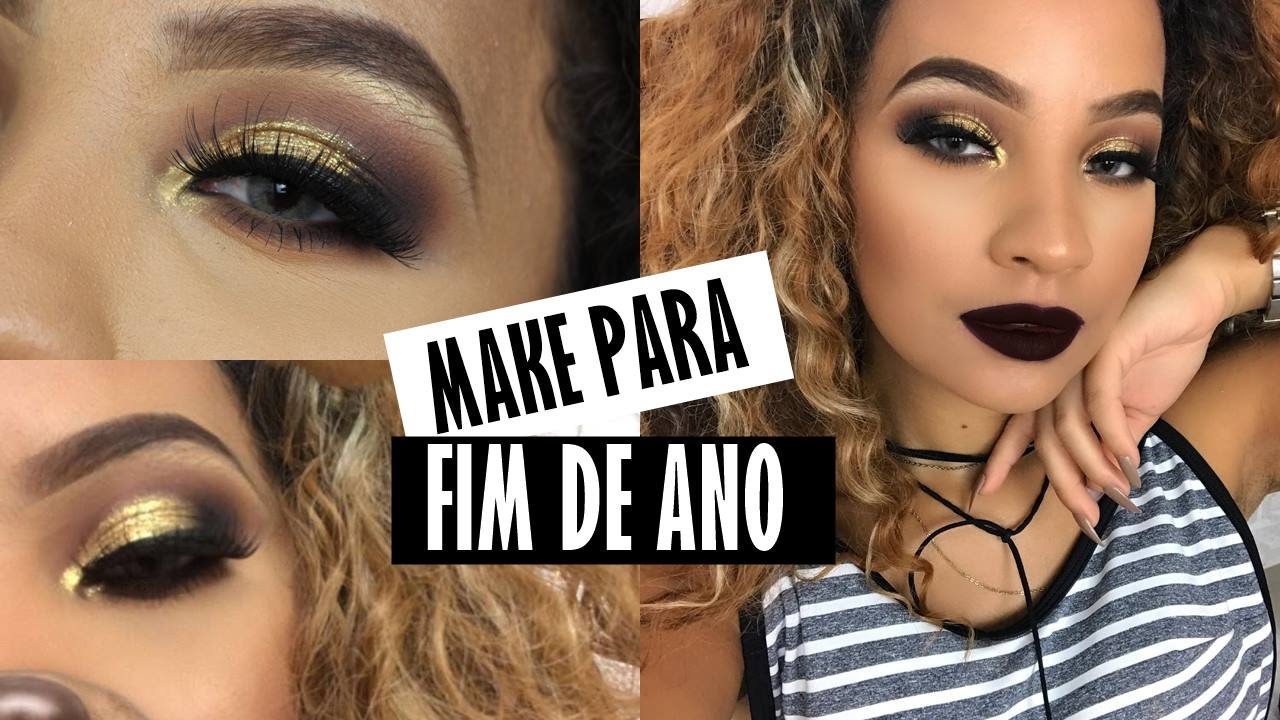 MAKE PARA FIM DE ANO - BONITA E FÁCIL