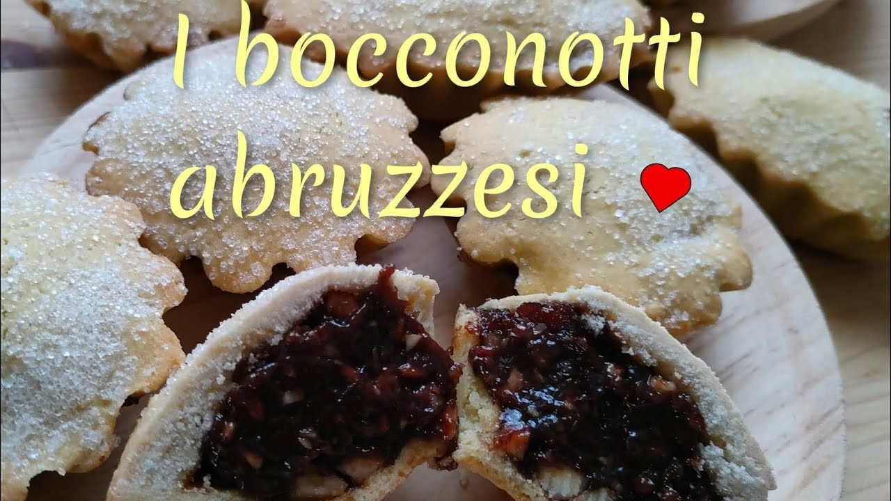 BOCCONOTTI ABRUZZESI TERAMANI CON FROLLA ALL' OLIO E SCRUCCHIATA, LA MARMELLATA DI UVA 🍇