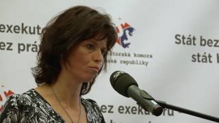 Projev Daniely Zemanové, Prezidentky Soudcovské Unie Čr