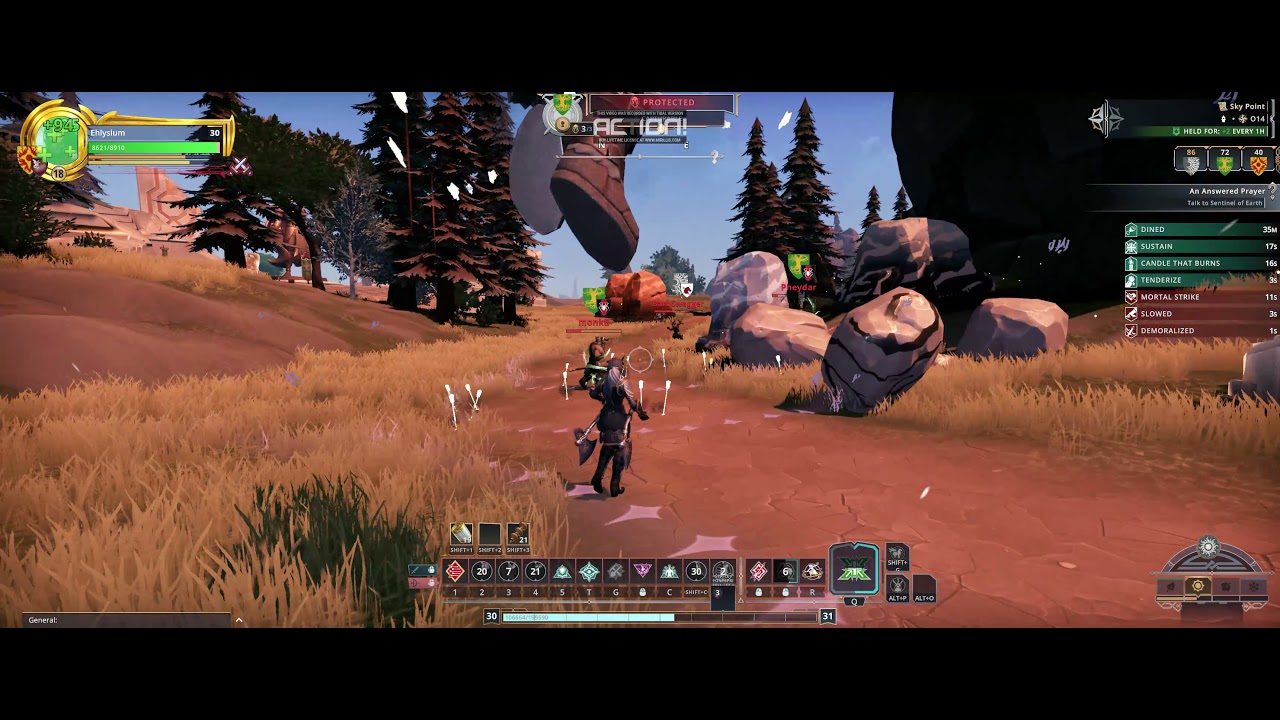 CrowFall - Warden - 1 v 4 v 1 The power of traps.