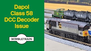 Dapol Class 58 DCC Decoder Issue