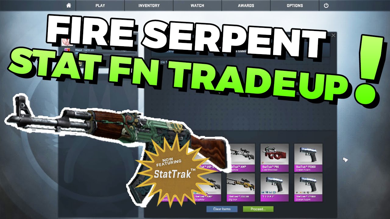 Stattrak Fn Inheritance CS:GO - StatTrak Fire Serpent FN Trade-Up für Konni! - YouTube