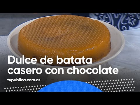 Dulce de batata casero con chocolate - Cocineras y Cocineros Argentinos
