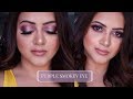 TRYING OUT THE JENNIFER LOPEZ X INGLOT COLLECTION | PURPLE SMOKEY EYE | GoGlam