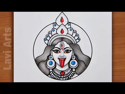 Maa Kali drawing-