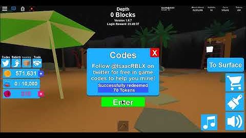 beach update and new codes in mining simulator