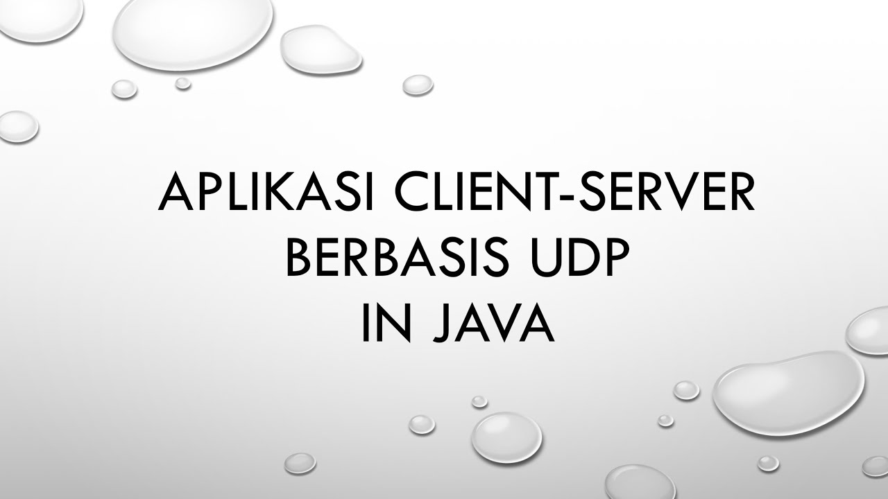 Aplikasi Client Server UDP dengan Java - YouTube