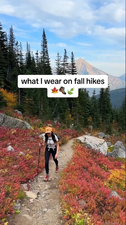 The last one is so essential! #fall #hiking #outfit #hikinggear