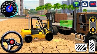 🚧Jcb Forklift Simulator 3D Game - Construction Site Heavy Cargo Loading Truck 🚛 - Android Gameplay screenshot 4