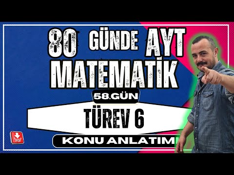 🟥 TÜREV 6 ✅  Bileşke Fonksiyon Türevi | 80 Günde AYT Matematik | AYT Matematik Kampı