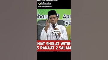 Thumbnail of niat sholat witir 3 raka'at 2 salam