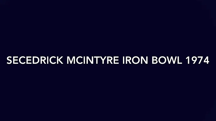 Secedrick McIntyre (Auburn Tigers #44)1974 Iron Bo...