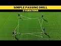 Simple Passing Drill | 3 Variations | Football/Soccer Training