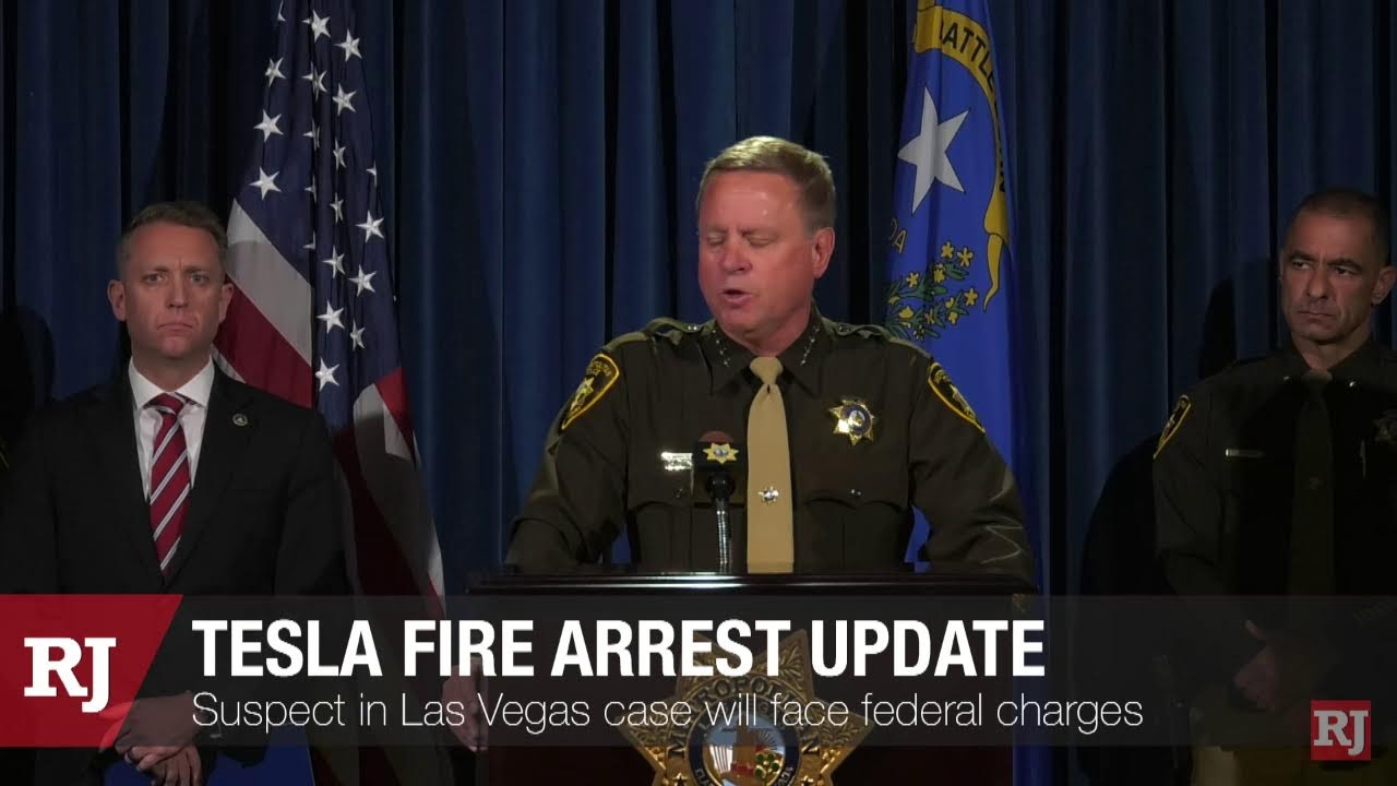 Las Vegas police arrest Tesla fire suspect