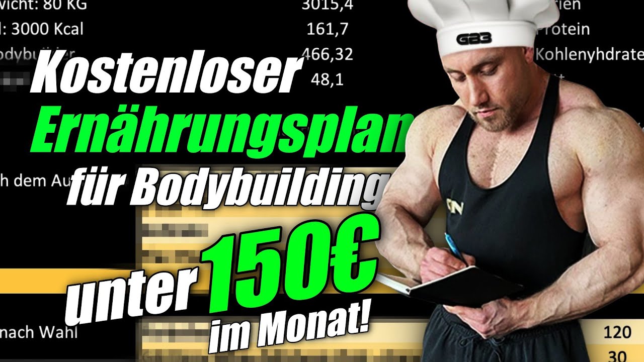 Kostenloser ERNÄHRUNGSPLAN für maximalen Muskelaufbau!